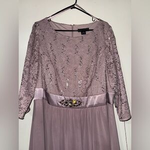 Elegant Sequin Mother of the Bride Lace Dress